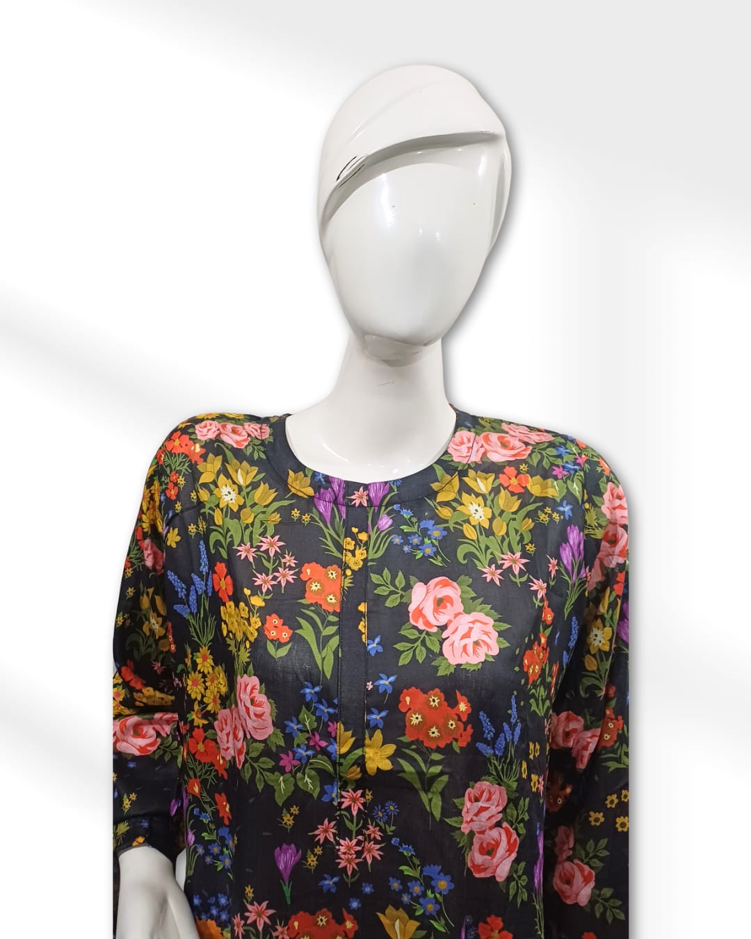 Black Floral Maria B. Co-ords Stitched