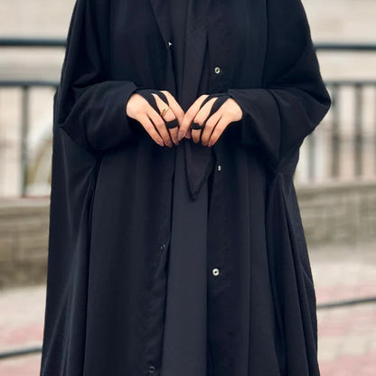 Premium Quality Irani Abbaya with Front Open Zip