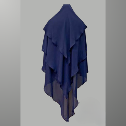 3 Layer Khimar Hijab with Naqab