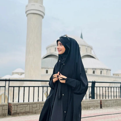 Premium Quality Irani Abbaya with Front Open Zip