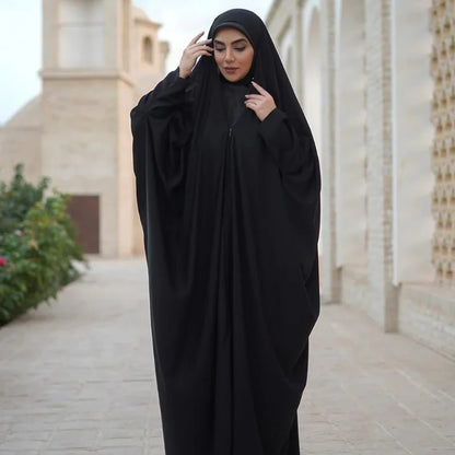 Premium Quality Irani Abbaya with Front Open Zip